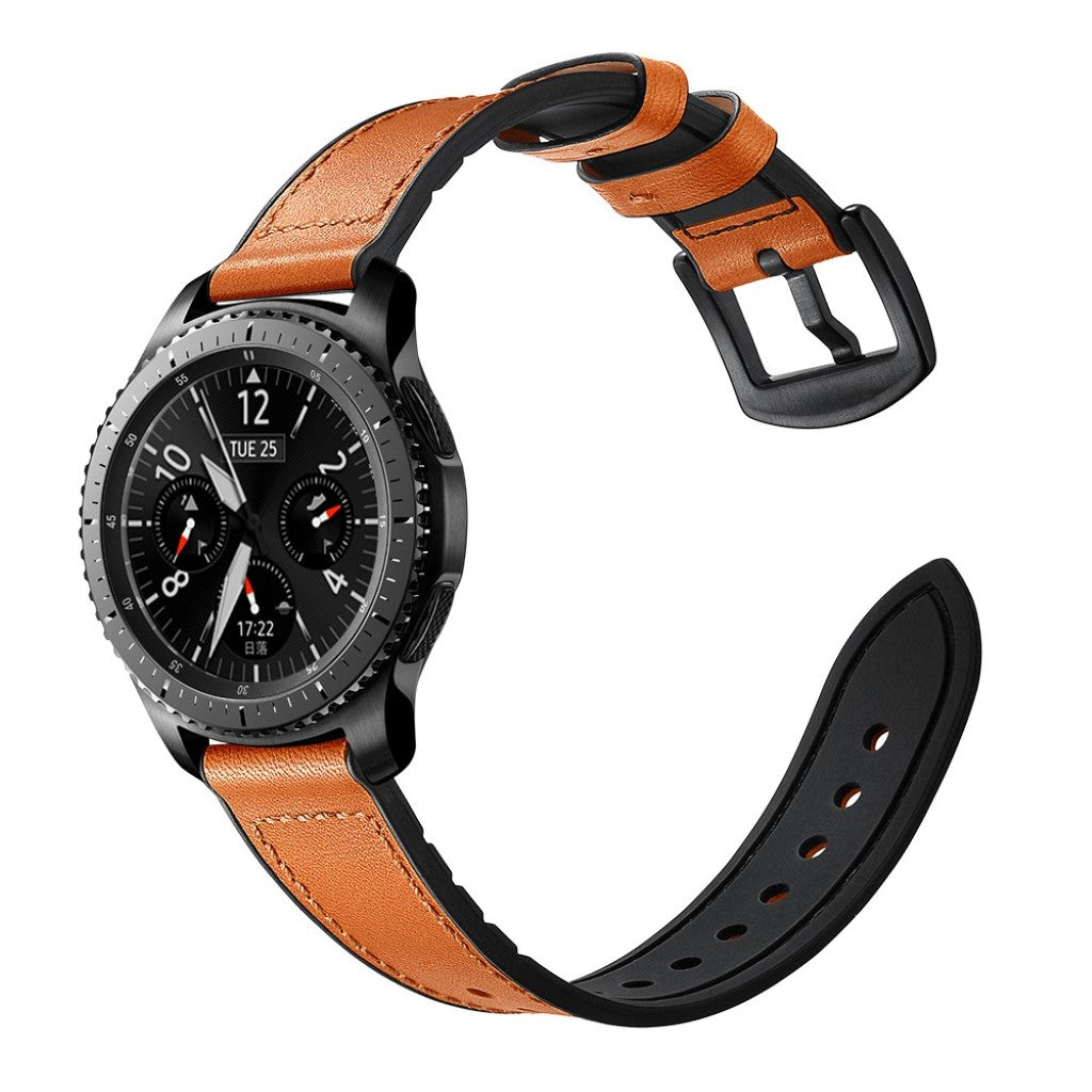  Samsung Gear S3 / Samsung Gear S3 Frontier Ægte læder Rem - Brun#serie_1