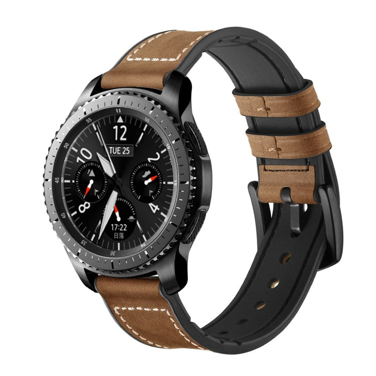  Samsung Gear S3 / Samsung Gear S3 Frontier Ægte læder Rem - Brun#serie_2