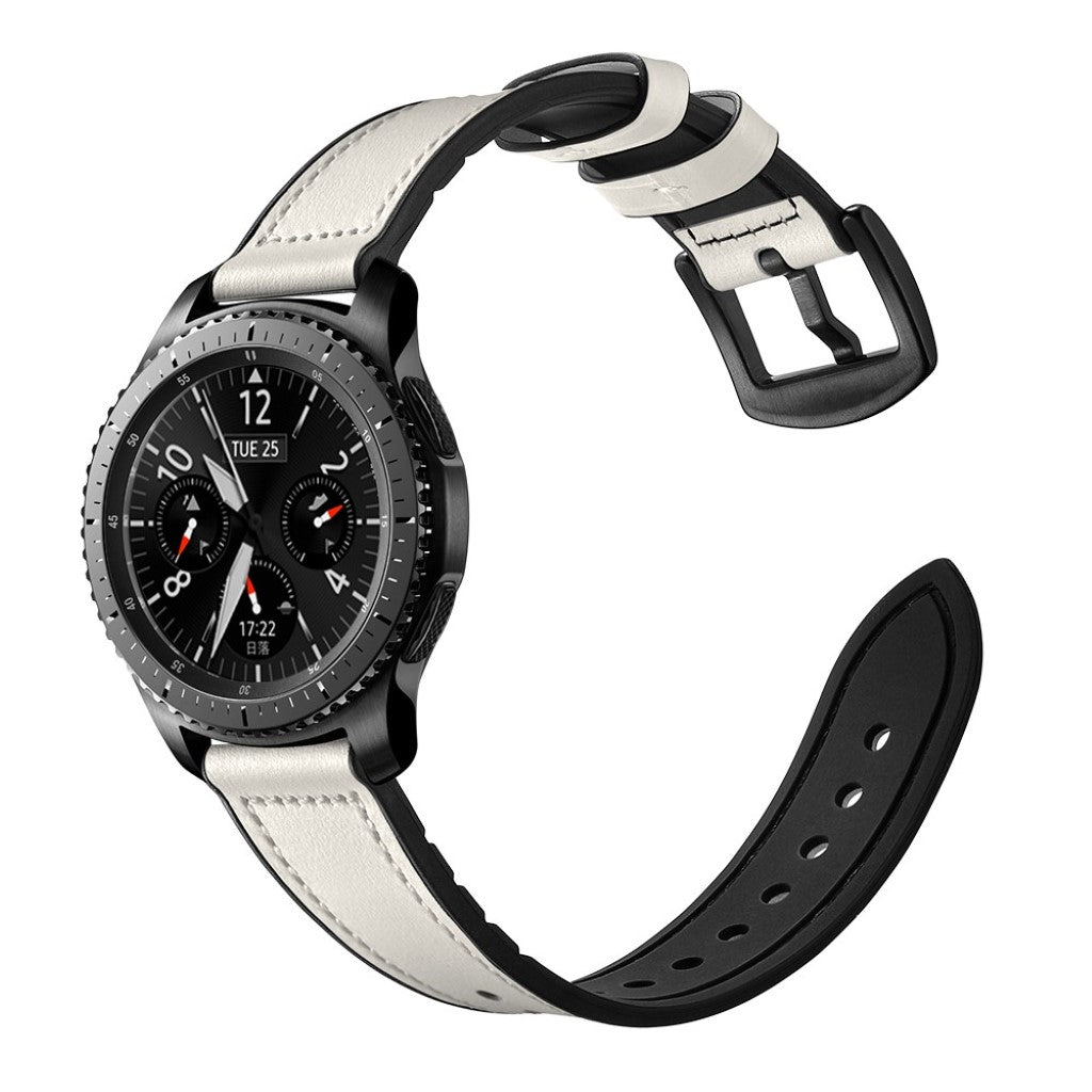  Samsung Gear S3 / Samsung Gear S3 Frontier Ægte læder Rem - Beige#serie_3