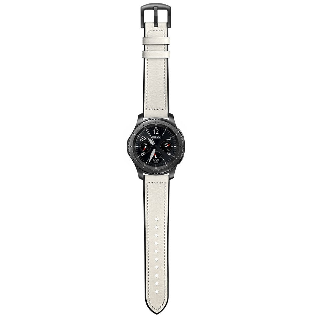  Samsung Gear S3 / Samsung Gear S3 Frontier Ægte læder Rem - Beige#serie_3