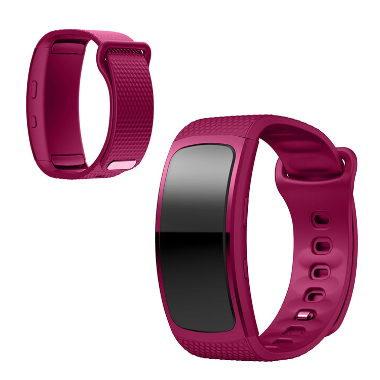 Rigtigt cool Samsung Gear Fit2 Silikone Urrem - Lilla#serie_14