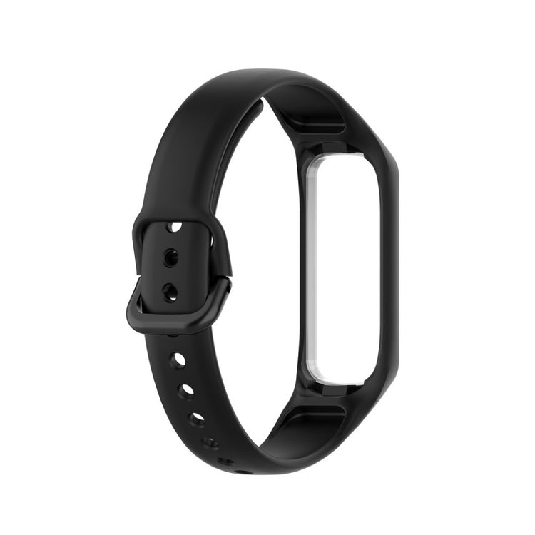 Vildt flot Samsung Gear Fit2 Silikone Rem - Sort#serie_1