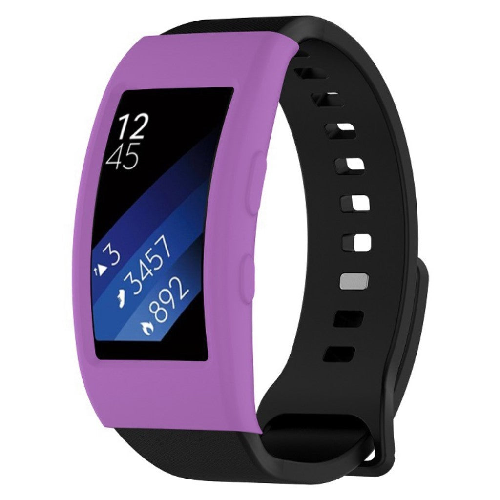 Samsung Gear Fit2 Pro  Silikone Bumper  - Lilla#serie_8