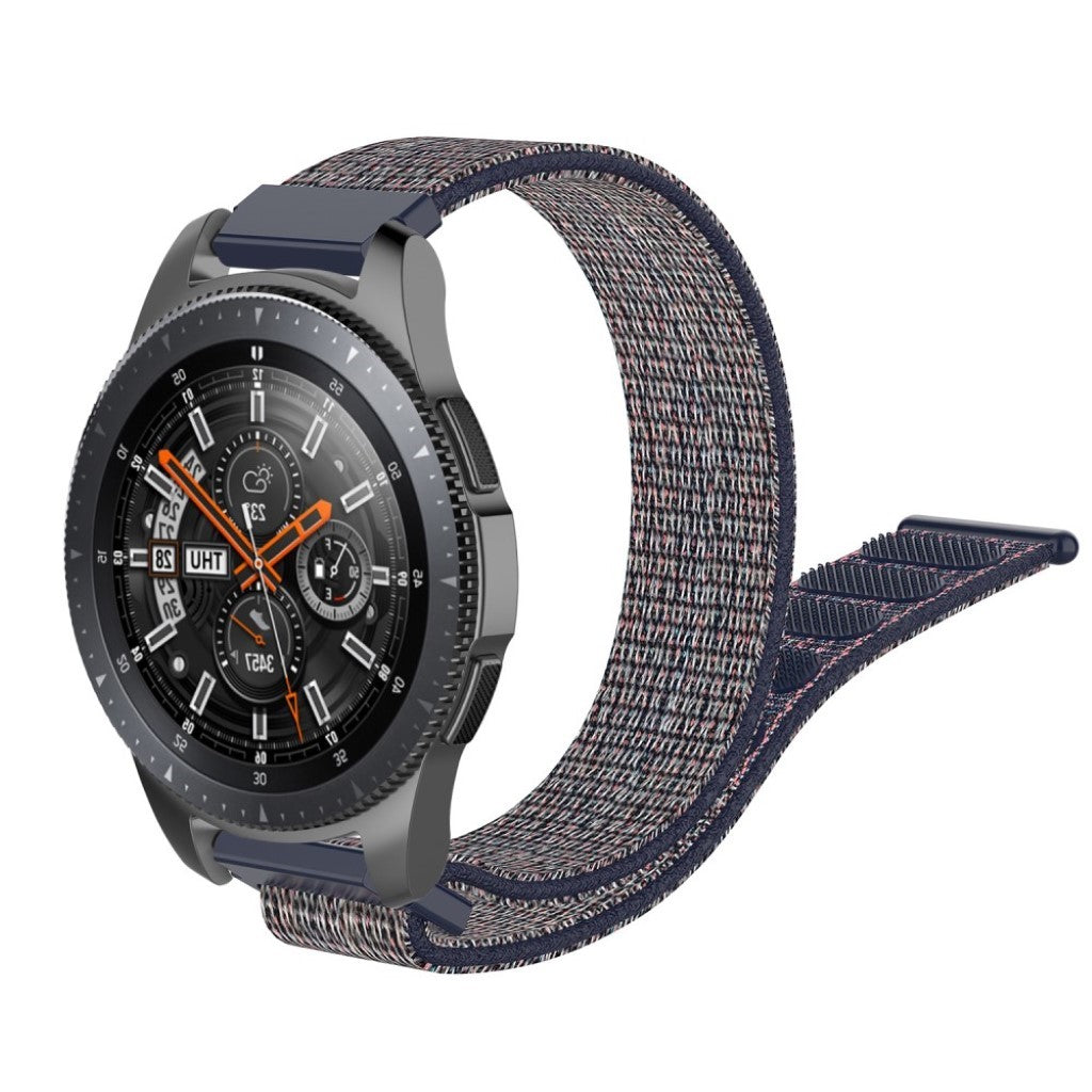 Helt vildt elegant Samsung Galaxy Watch (46mm) Nylon Rem - Blå#serie_9