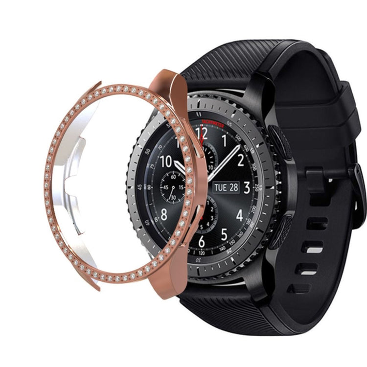 Samsung Galaxy Watch (46mm)  Rhinsten og Silikone Bumper  - Pink#serie_4