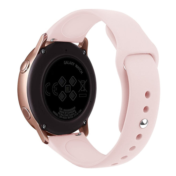 Super slidstærk Samsung Galaxy Watch Active Silikone Rem - Pink#serie_3