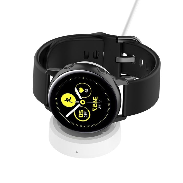 Plastik Samsung Galaxy Watch Active Trådløs   USB Ladestation - Hvid#serie_2