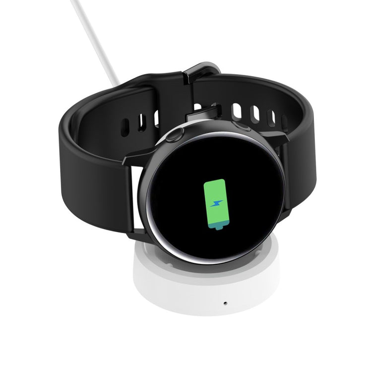 Plastik Samsung Galaxy Watch Active Trådløs   USB Ladestation - Hvid#serie_2