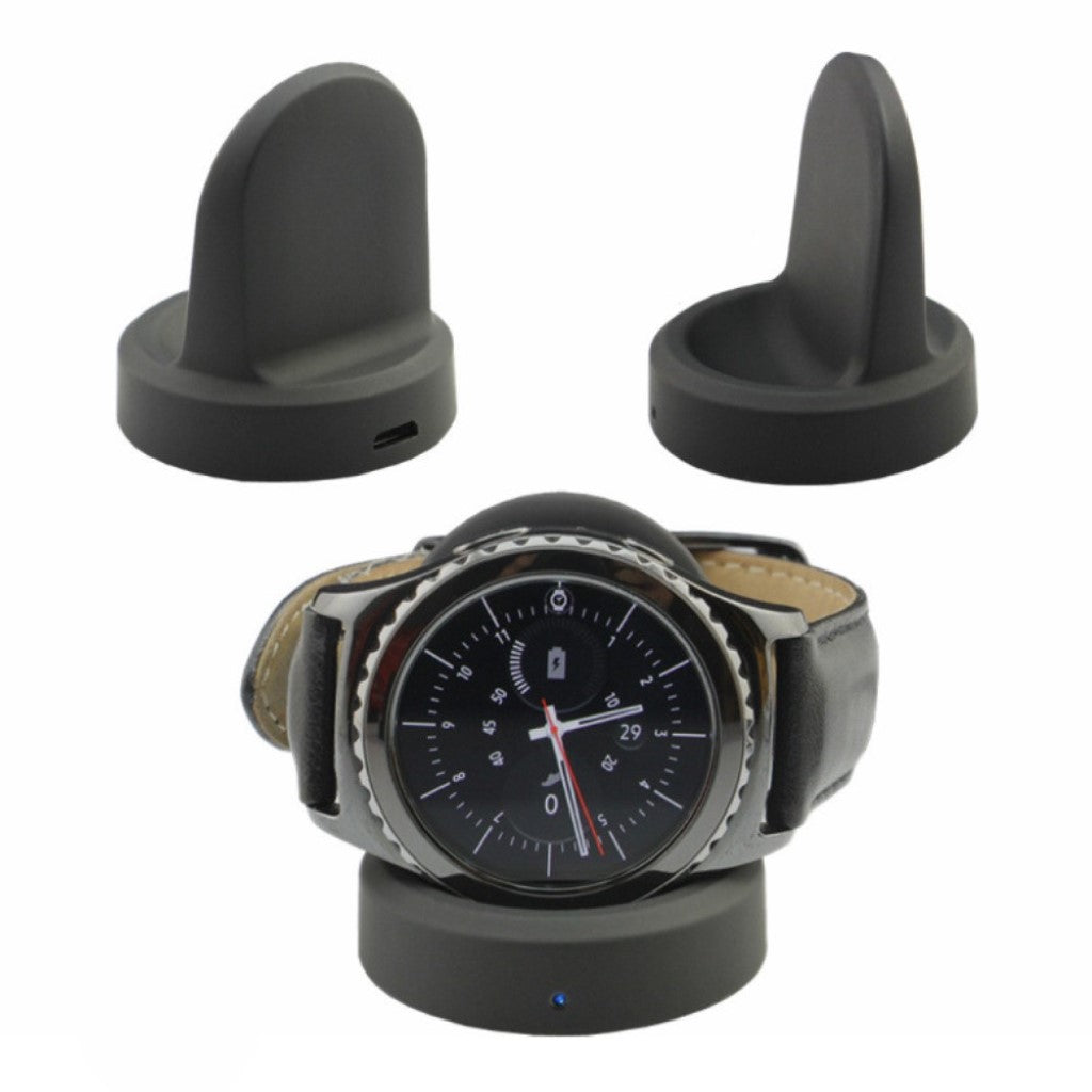 Samsung Gear S3 Frontier Plastik Holder - Sort#serie_2