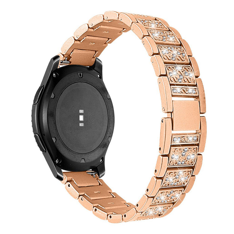 Vildt sejt Samsung Gear S3 Frontier Metal og Rhinsten Rem - Guld#serie_4