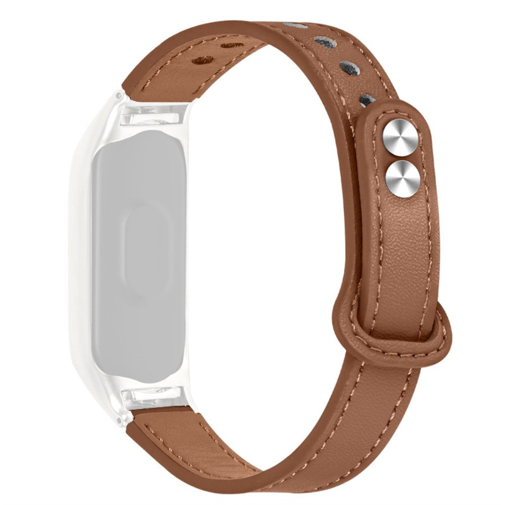 Yndigt Samsung Galaxy Fit-e Ægte læder Urrem - Brun#serie_11