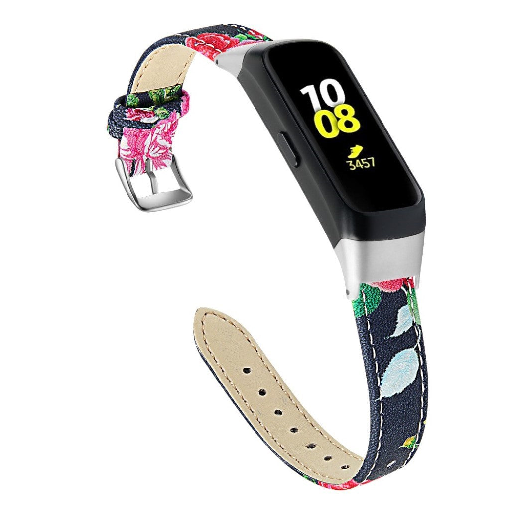 Stilfuld Samsung Galaxy Fit Ægte læder Rem - Sort#serie_1