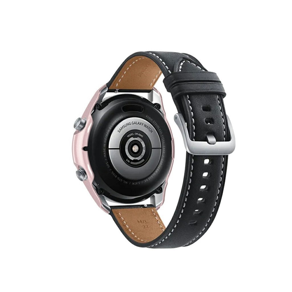 Samsung Galaxy Watch 3 (45mm) Holdbar Silikone Bumper  - Pink#serie_4