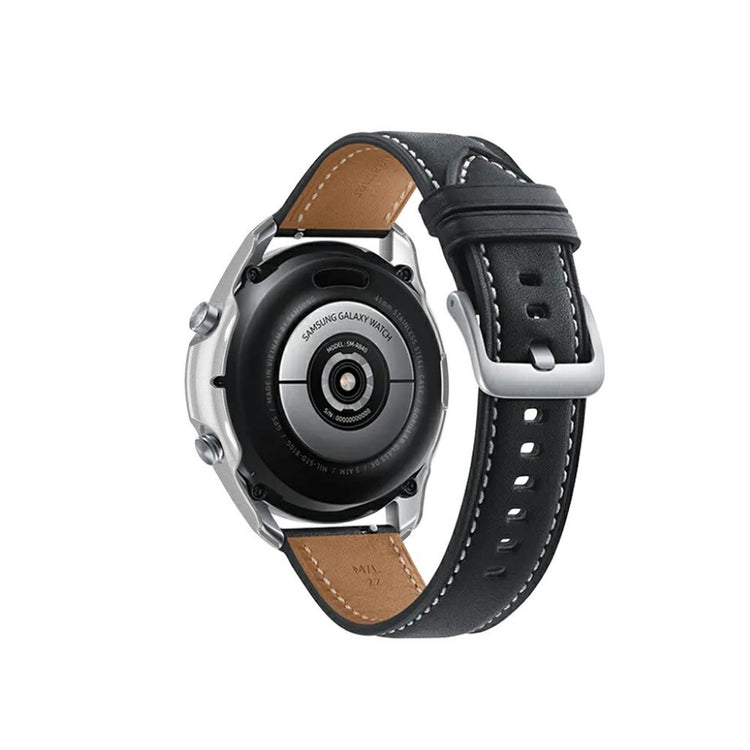 Samsung Galaxy Watch 3 (45mm) Holdbar Silikone Bumper  - Sølv#serie_5