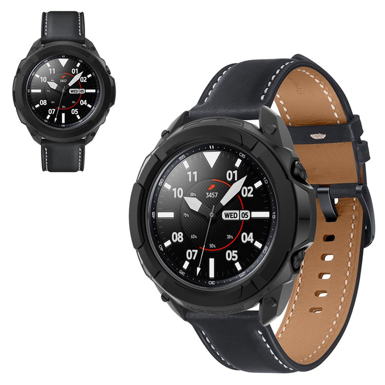 Samsung Galaxy Watch 3 (45mm)  Silikone Bumper  - Sort#serie_3