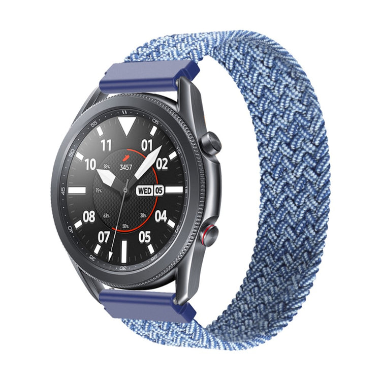 Mega nydelig Samsung Galaxy Watch 3 (45mm) Nylon Rem - Blå#serie_12