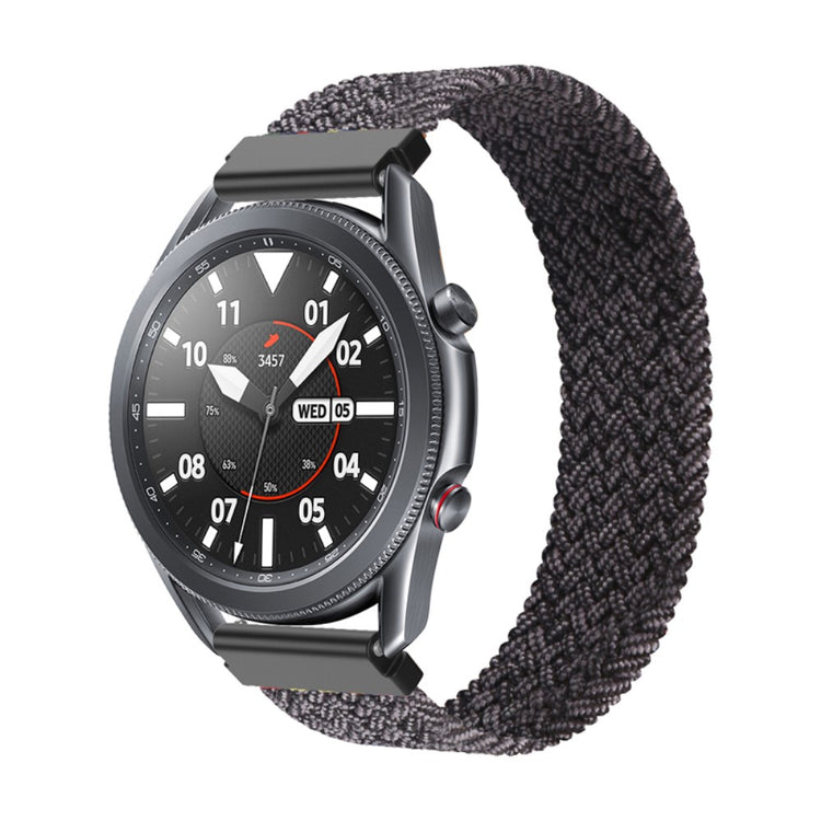 Mega nydelig Samsung Galaxy Watch 3 (45mm) Nylon Rem - Sort#serie_13