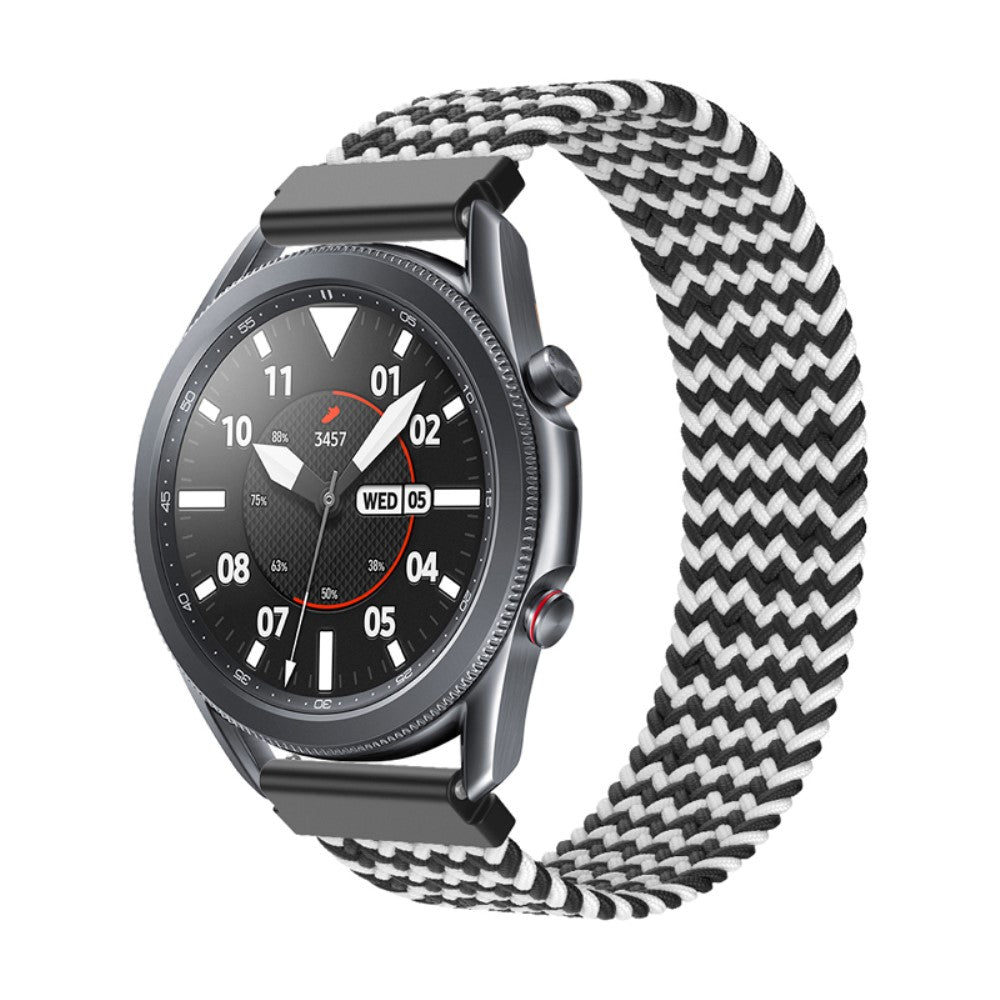 Mega nydelig Samsung Galaxy Watch 3 (45mm) Nylon Rem - Sort#serie_2