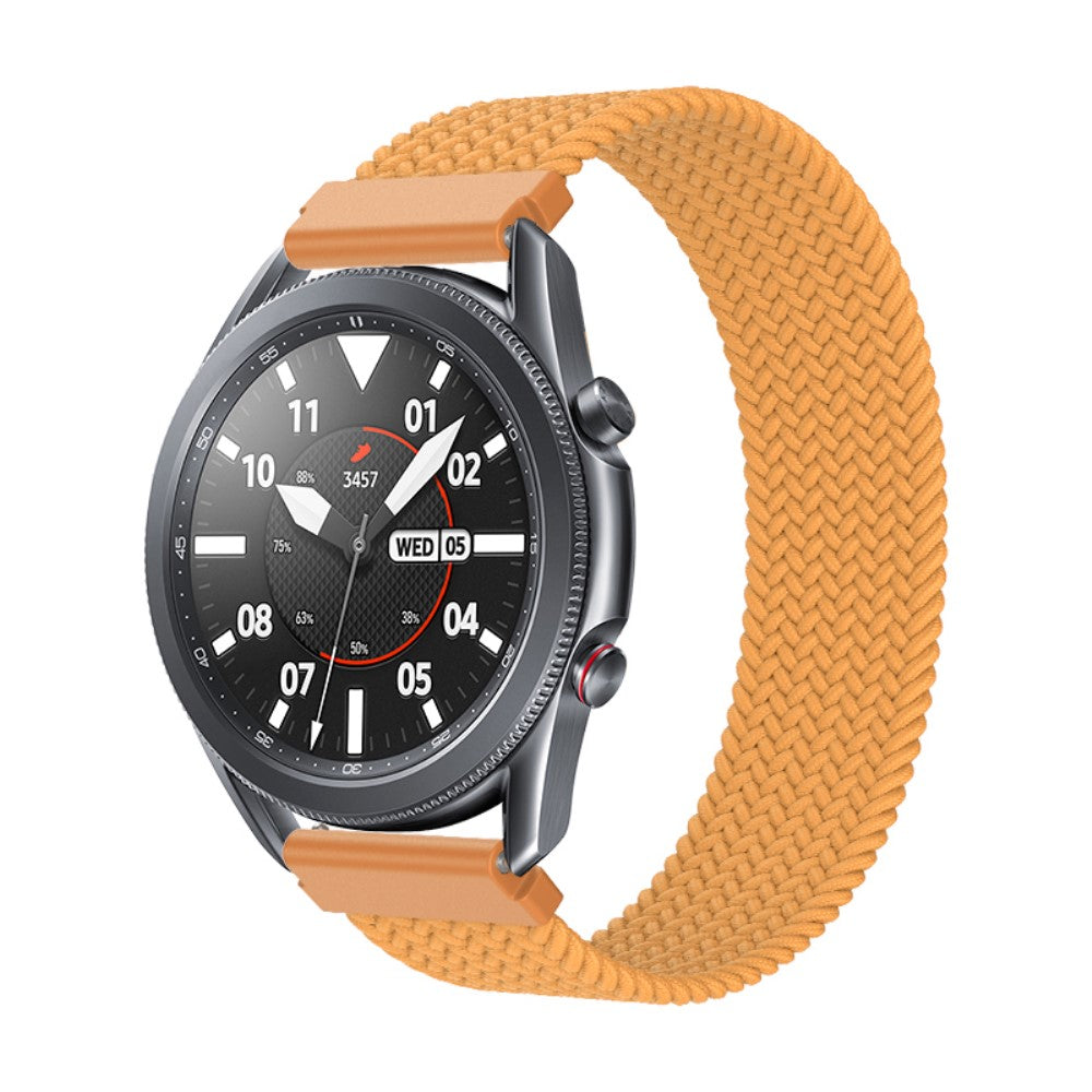 Rigtigt fantastisk Samsung Galaxy Watch 3 (45mm) Nylon Rem - Størrelse: L - Gul#serie_20