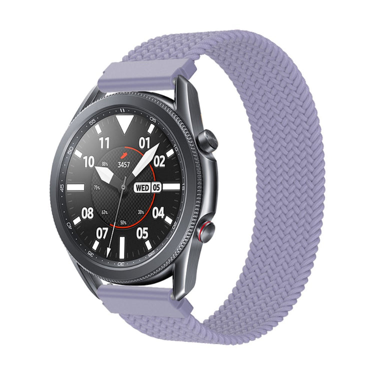 Rigtigt fantastisk Samsung Galaxy Watch 3 (45mm) Nylon Rem - Størrelse: L - Lilla#serie_21