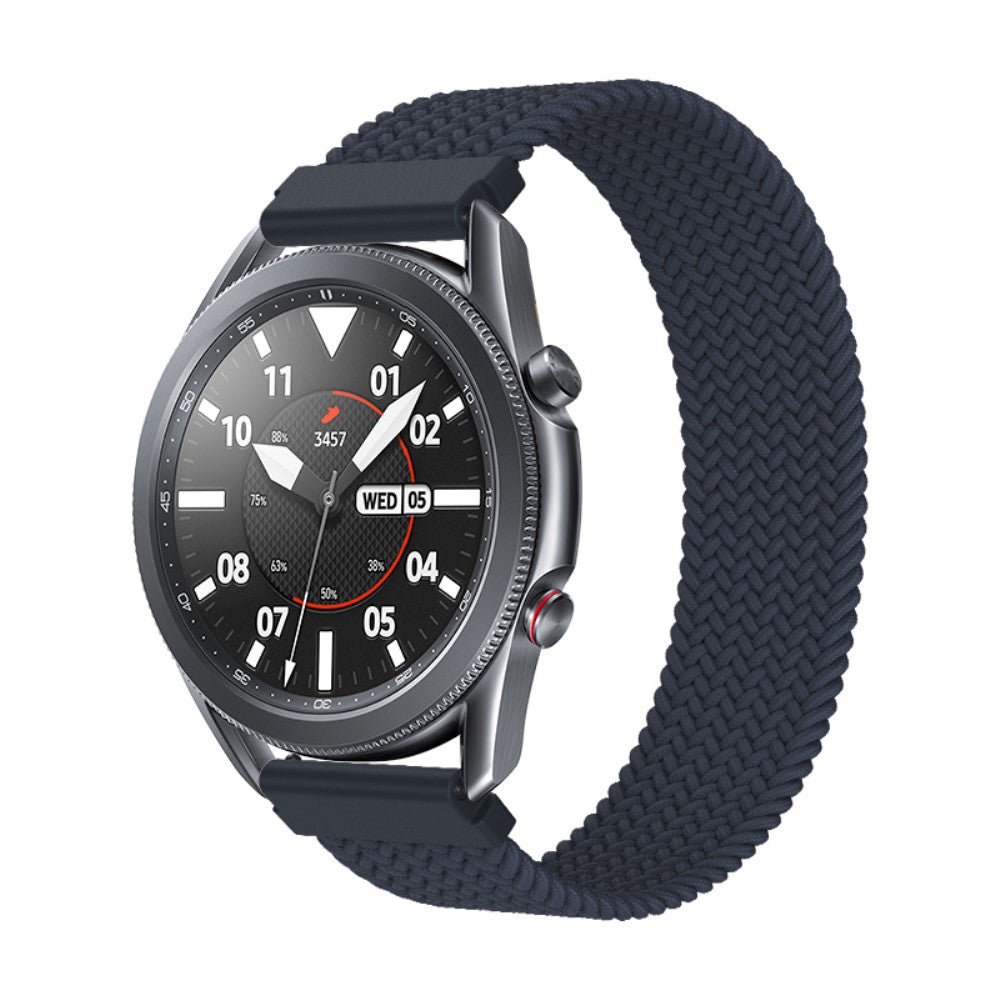 Rigtigt fantastisk Samsung Galaxy Watch 3 (45mm) Nylon Rem - Størrelse: L - Blå#serie_22