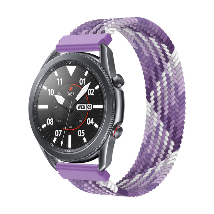 Rigtigt fantastisk Samsung Galaxy Watch 3 (45mm) Nylon Rem - Størrelse: L - Lilla#serie_6