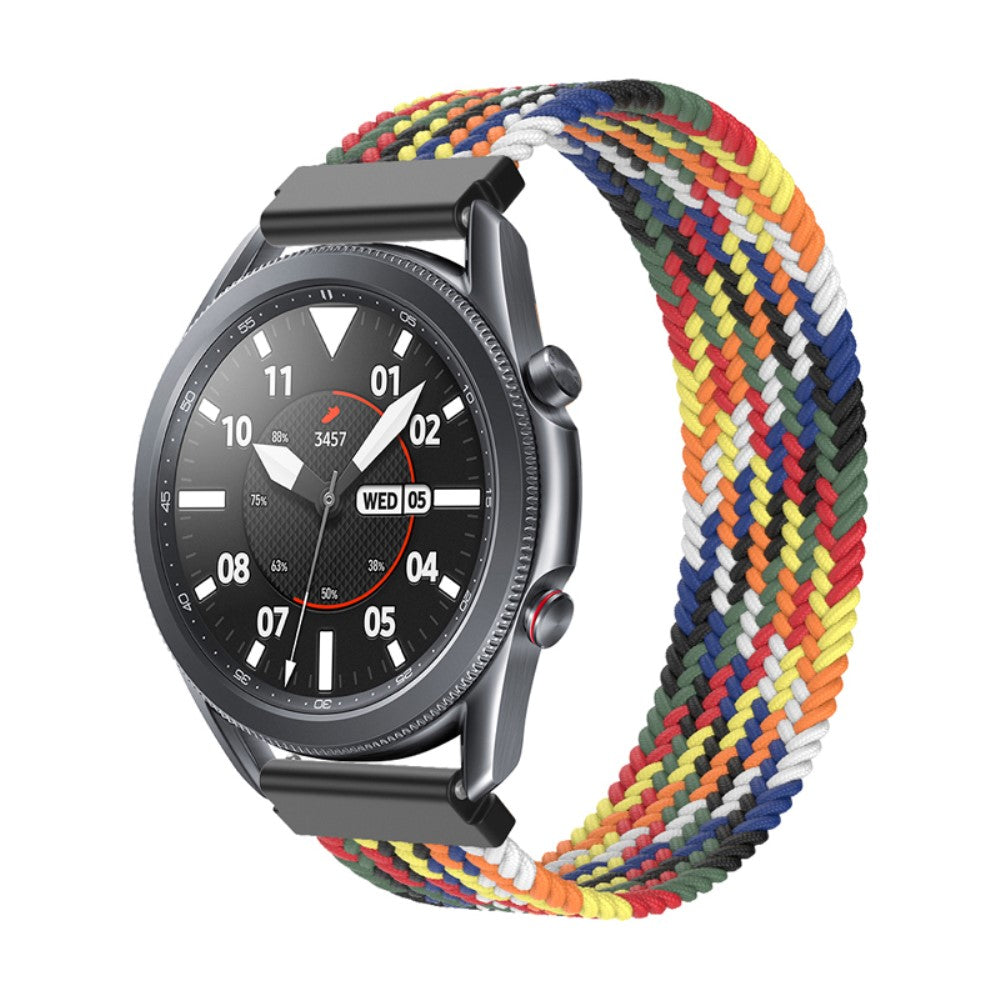 Fed Samsung Galaxy Watch 3 (45mm) Nylon Rem - Størrelse: M - Flerfarvet#serie_18