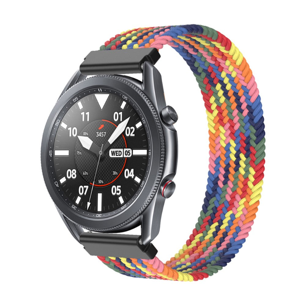 Fed Samsung Galaxy Watch 3 (45mm) Nylon Rem - Størrelse: M - Flerfarvet#serie_19