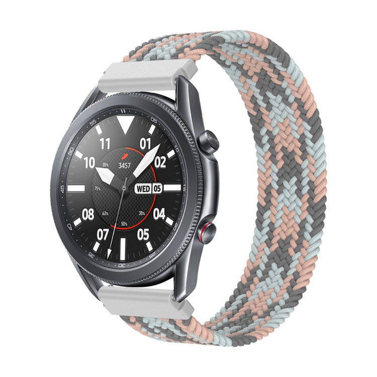 Rigtigt fantastisk Samsung Galaxy Watch 3 (45mm) Nylon Rem - Størrelse: S - Flerfarvet#serie_21