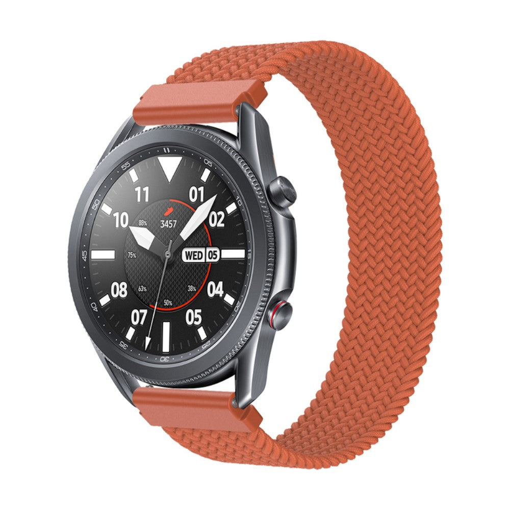 Rigtigt fantastisk Samsung Galaxy Watch 3 (45mm) Nylon Rem - Størrelse: S - Orange#serie_7