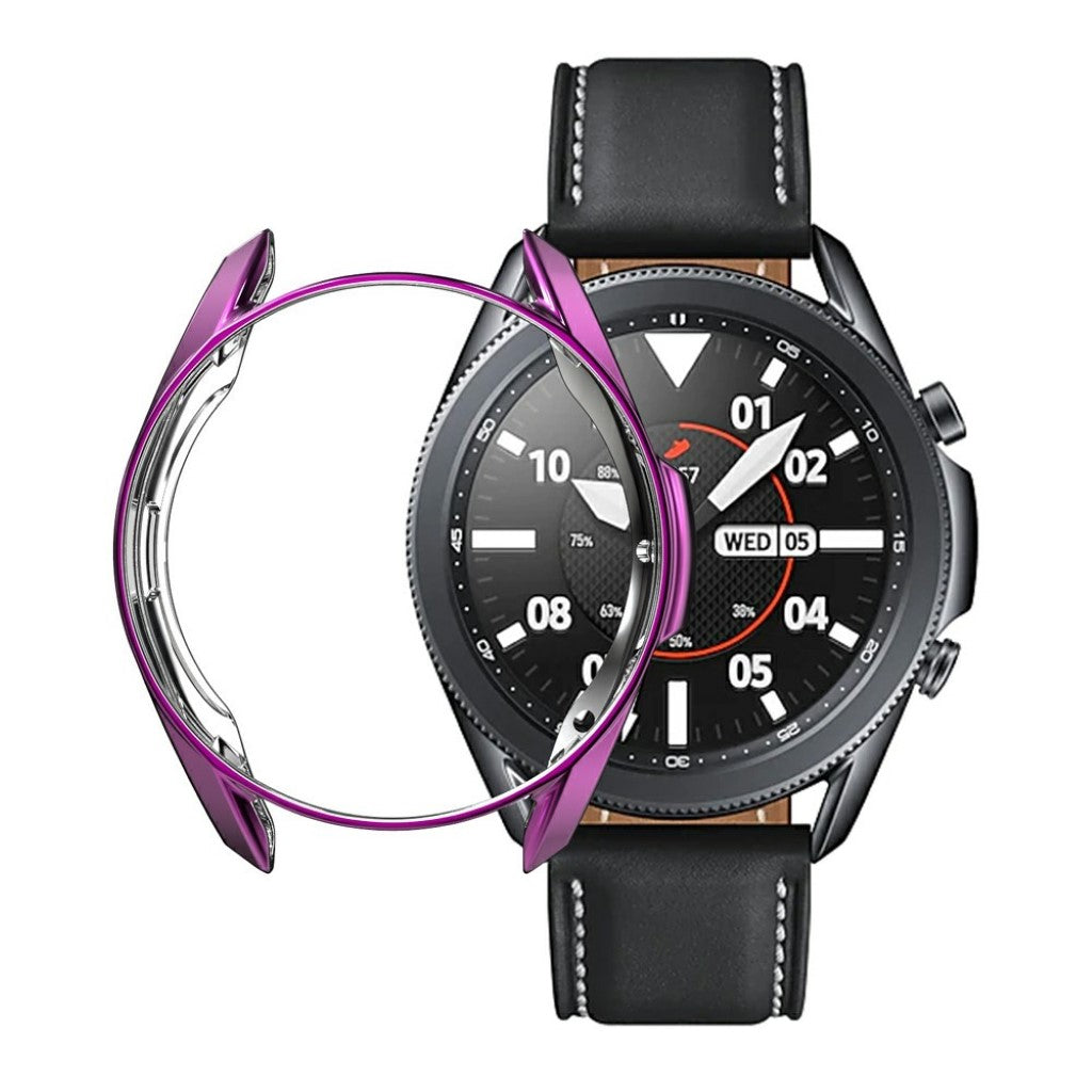 Samsung Galaxy Watch 3 (41mm) Holdbar Silikone Bumper  - Lilla#serie_11