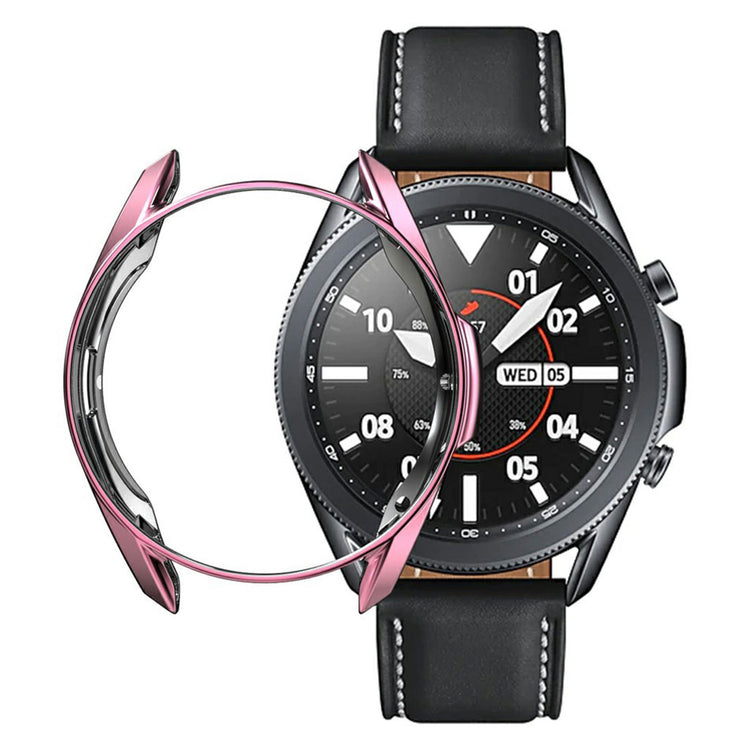 Samsung Galaxy Watch 3 (41mm) Holdbar Silikone Bumper  - Pink#serie_2