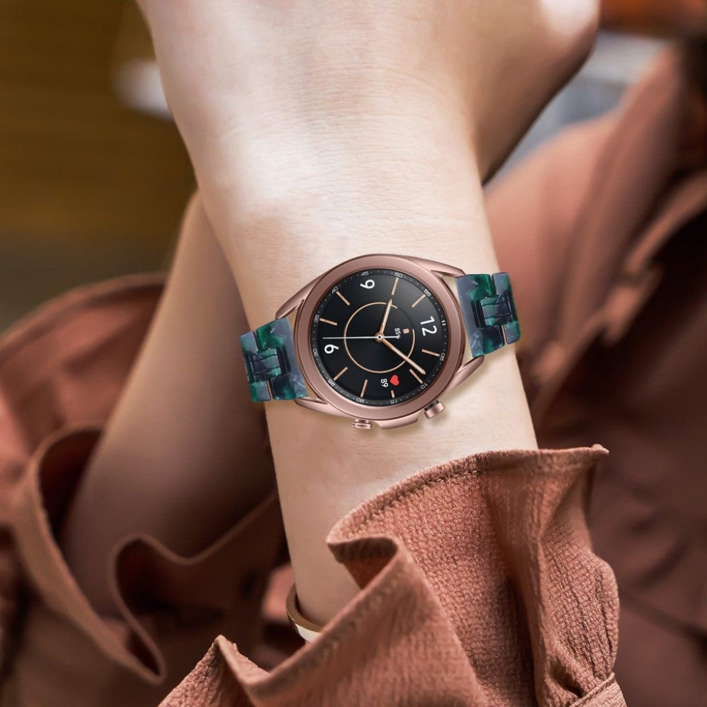 Holdbart Samsung Galaxy Watch 3 (41mm)  Rem - Grøn#serie_20
