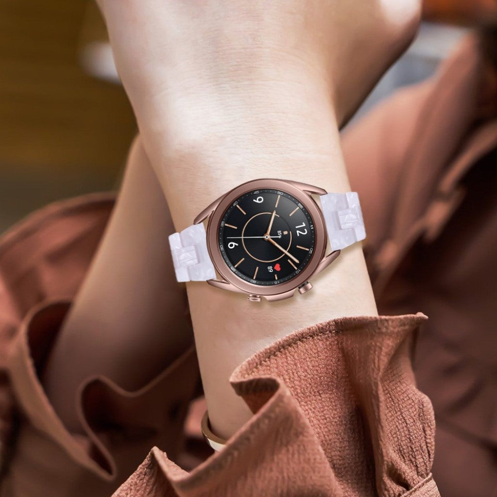 Holdbart Samsung Galaxy Watch 3 (41mm)  Rem - Hvid#serie_3
