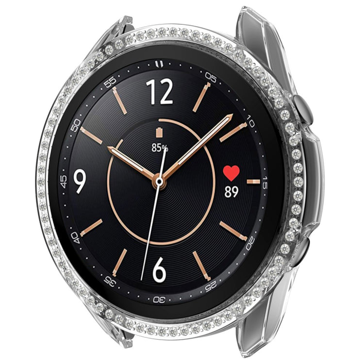 Samsung Galaxy Watch 3 (41mm)  Plastik og Rhinsten Bumper  - Gennemsigtig#serie_9