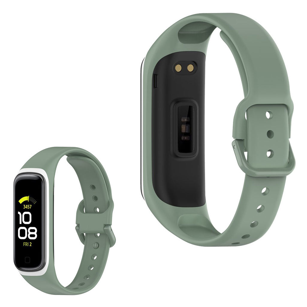 Vildt smuk Samsung Galaxy Fit 2 Silikone Rem - Grøn#serie_9