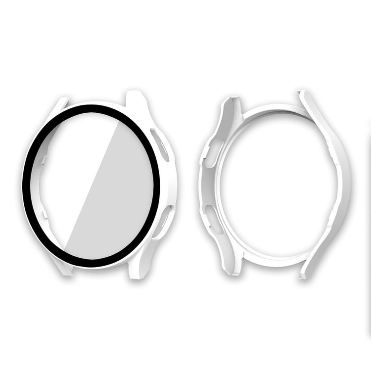 Meget Godt Samsung Galaxy Watch 4 (40mm) Cover med Skærmbeskytter i Plastik og Hærdet Glas - Hvid#serie_2