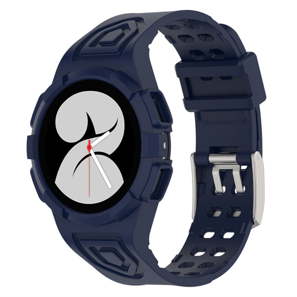 Super sejt Samsung Galaxy Watch 4 (44mm) Silikone Rem - Blå#serie_6