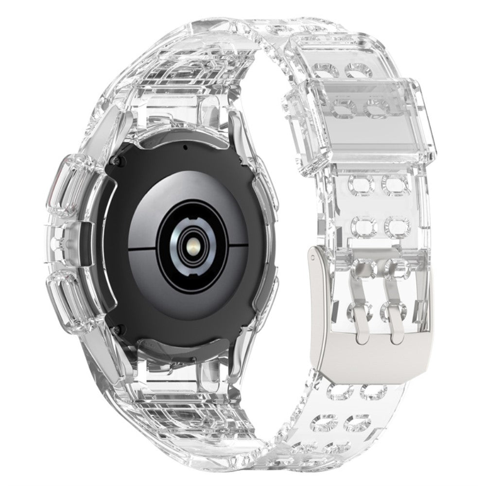 Vildt flot Samsung Galaxy Watch 4 (44mm) Silikone Urrem - Gennemsigtig#serie_7