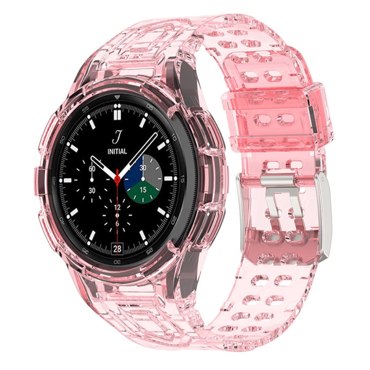 Pænt Samsung Galaxy Watch 4 Classic (46mm) Silikone Rem - Pink#serie_10