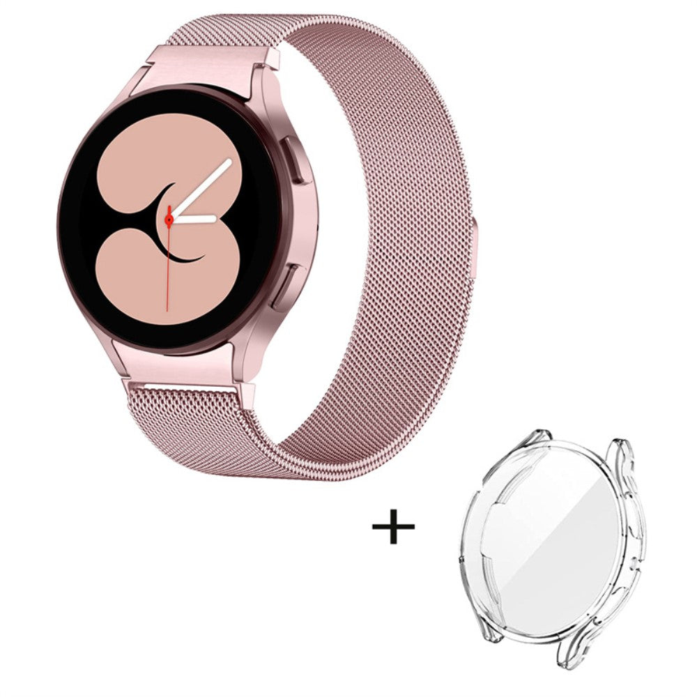 Samsung Galaxy Watch 5 (40mm) Metal Rem med Cover - Pink#serie_4