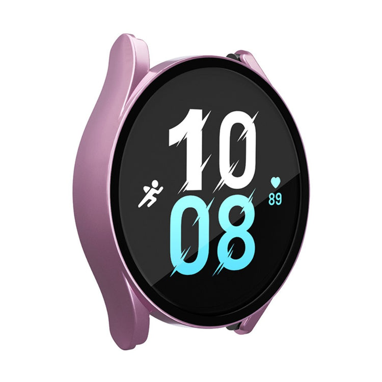 Meget Fint Samsung Galaxy Watch 5 (44mm) / Samsung Galaxy Watch 4 (44mm) Cover med Skærmbeskytter i Plastik og Hærdet Glas - Pink#serie_4