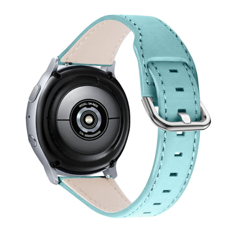 Komfortabel Motorola Moto 360 - 46mm Ægte læder Rem - Blå#serie_1