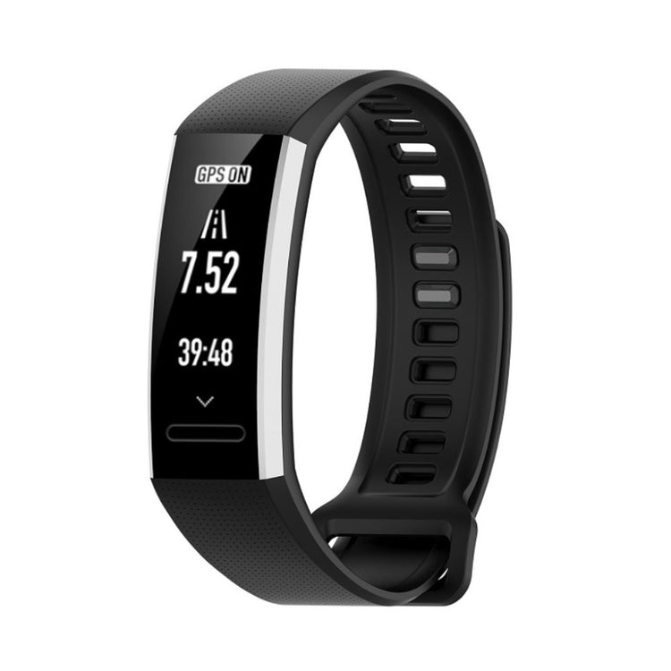 Slidstærk Huawei Band 2 Pro / Huawei Band 2 Silikone Rem - Sort#serie_1