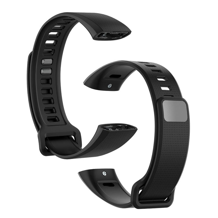 Slidstærk Huawei Band 2 Pro / Huawei Band 2 Silikone Rem - Sort#serie_1