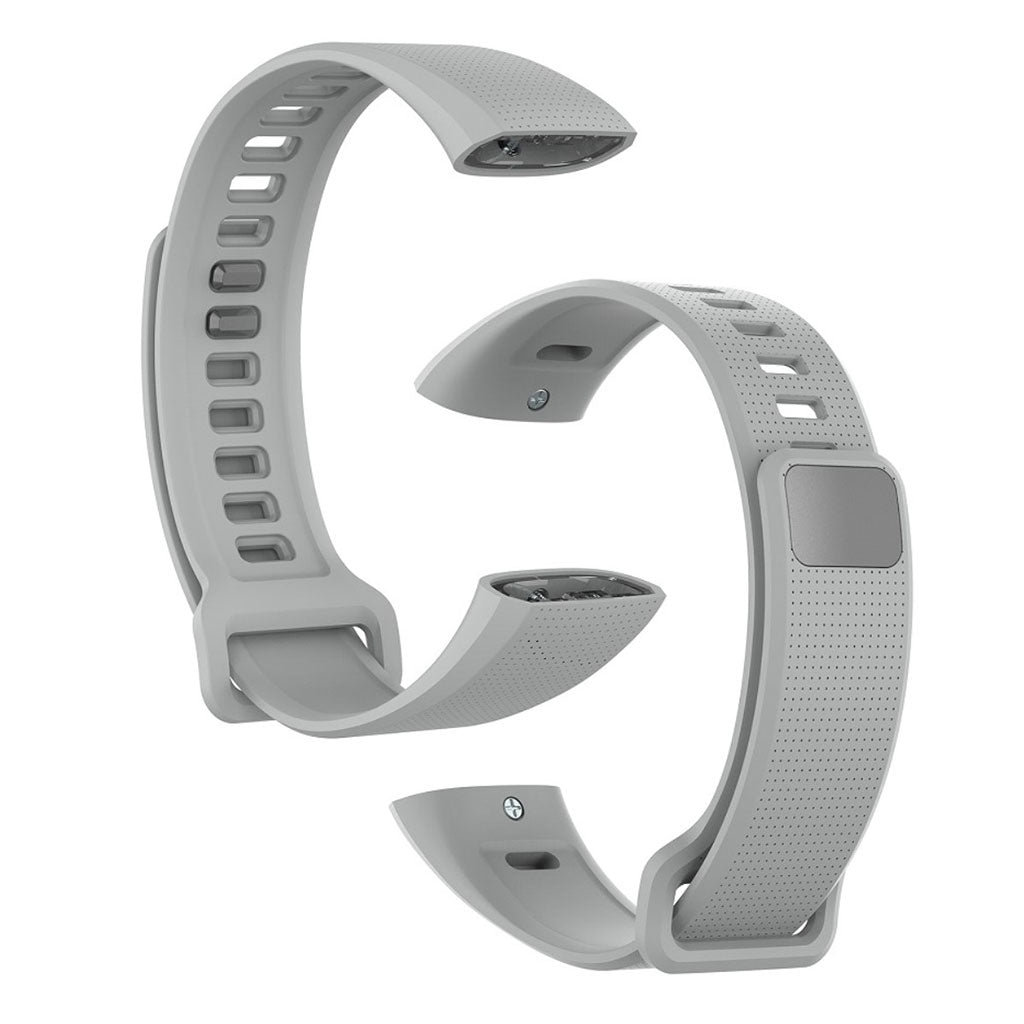 Slidstærk Huawei Band 2 Pro / Huawei Band 2 Silikone Rem - Sølv#serie_3