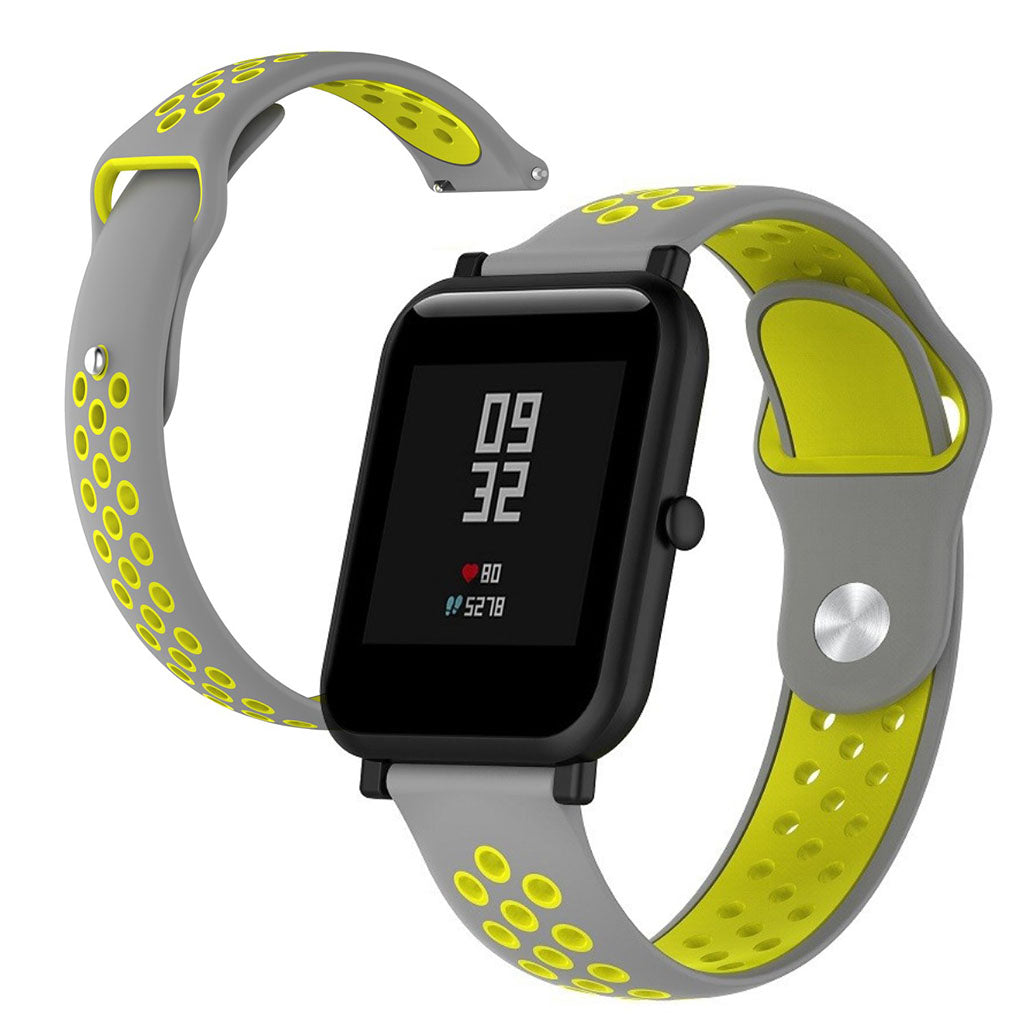 Vildt fint Huawei Watch / Huawei TalkBand B5 Silikone Rem - Sølv#serie_10