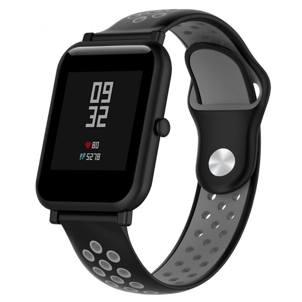 Vildt fint Huawei Watch / Huawei TalkBand B5 Silikone Rem - Sort#serie_3