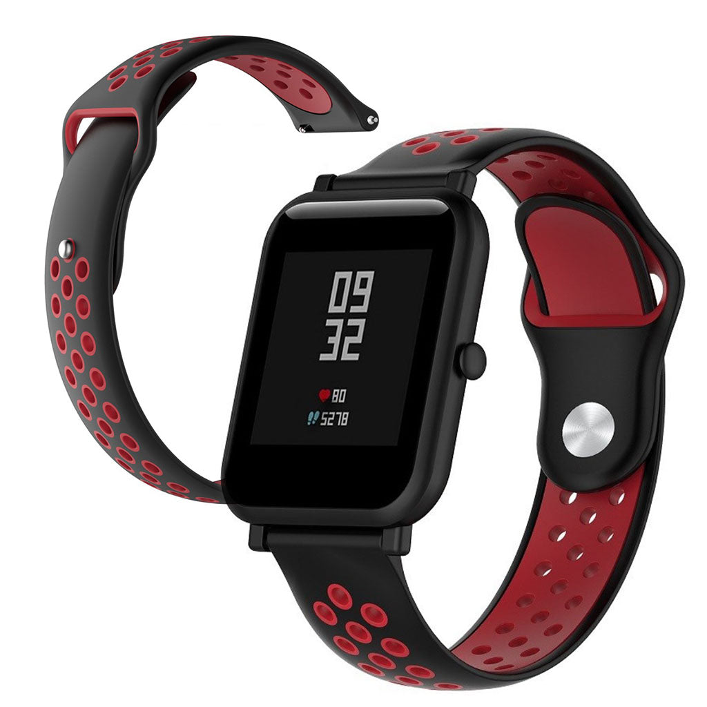 Vildt fint Huawei Watch / Huawei TalkBand B5 Silikone Rem - Rød#serie_5