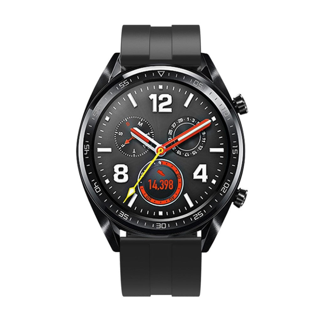 Helt vildt smuk Huawei Watch GT Silikone Rem - Sort#serie_3